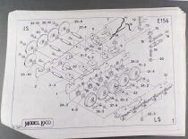 DJH Model Loco E156 Ho Loco Vapeur 150P 1-115 Unifi&eacute; Sncf Est Nord Kit Laiton Notice d\' Assemblage