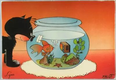 Djin Zacot - Carte Postale Editions Lyna - S�rie Dr�les d\'Animaux