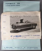 Documentation Voiture Enfant Formule 85 J. Bellier Moteur Solex 1968 Pédales