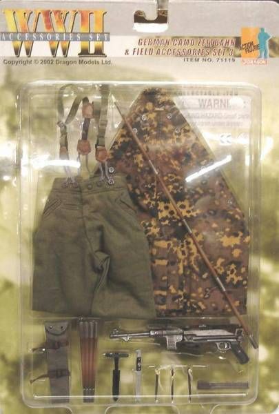 Dragon German spring camo zeltbarn 6 1/6th scale toy accessory 