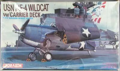 Dragon Models - N�5024 Usn F4F-4 Wildcat w/Carrier Deck 1:72 Golden Wings Series