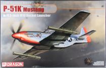 Dragon Models N°3224 - WW2 USAF Avion P-51K Mustang w/4.4 inc M10 Rocket Launcher 1/32 Neuf Boite