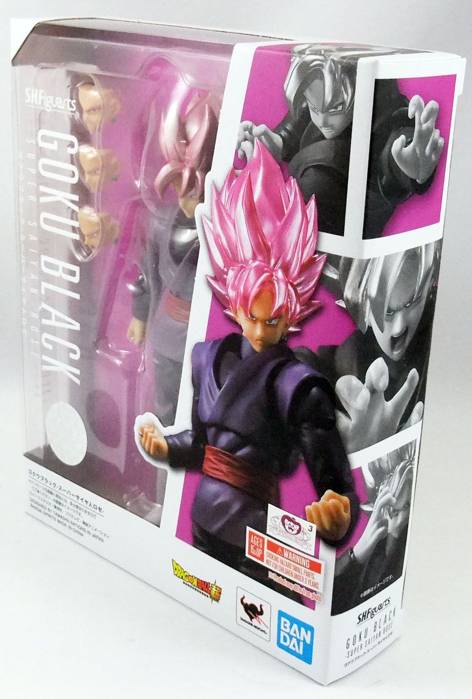 Dragon Ball Super Saiyan Rose Goku Black Action Figure with Power