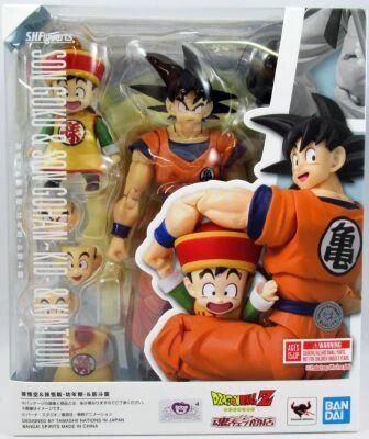 Dragonball - Bandai S.H.Figuarts - Son Goku & Son Gohan \ Kid\  & Kintoun