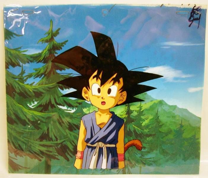 Dragonball GT - Toei Animation Original Celluloid - Pan, Giru & Goku