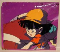 Dragonball GT - Toei Animation Original Celluloid - Pan (holding Mr. Satan)