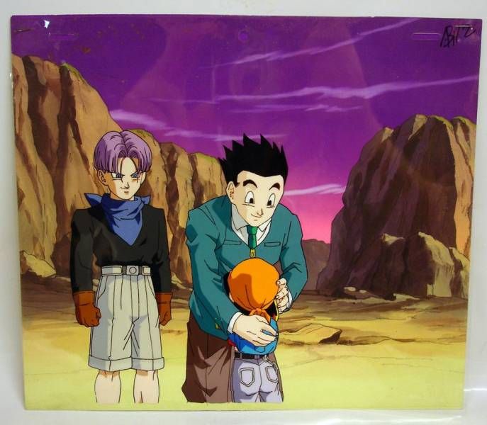 Dragonball GT - Toei Animation Original Celluloid - Trunks, Gohan