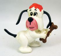 Droopy  - Schleich 1981 - Figurine PVC Droopy avec os