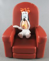 Droopy (Tex Avery) - Démons & Merveilles 1999 - Droopy Assis Fauteuil Fumant Cigare (Mini Statuette)