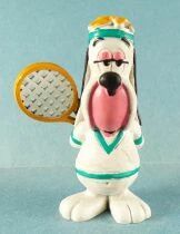 Droopy (Tex Avery) - Figurine Pvc Schleich 1983 -  Droopy Tennisman