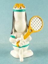 Droopy (Tex Avery) - Figurine Pvc Schleich 1983 -  Droopy Tennisman