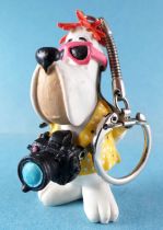 Droopy (Tex Avery) - MD Toys 1997 - Droopy Touriste Photographe Figurine Pvc Porte-Clé