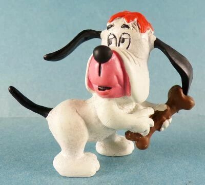 Droopy (Tex Avery) - Schleich 1981 Pvc Figure - Droopy with Bone