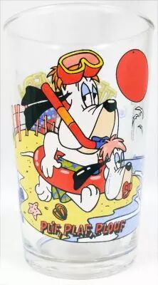Droopy (Tex Avery) - Verre Amora - Droopy � la plage