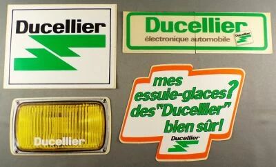 Ducellier - Car Equipment - 4 x Vintage Stickers