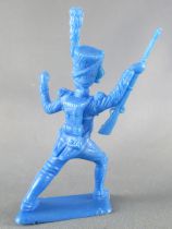 Dulcop - Figurine Plastique Souple 55mm - Empire - Grenadier brandissant fusil (bleu)