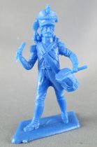 Dulcop - Figurine Plastique Souple 55mm - Empire - Voltigeur Tambour (bleu)