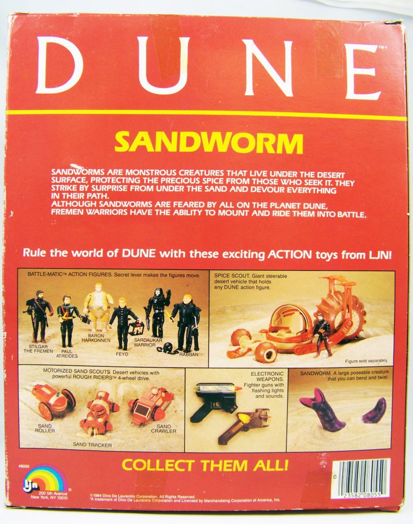 DUNE - LJN Action Figure - Sandworm (Mint in box)