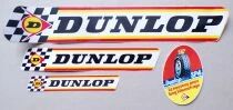 Dunlop - Pneus Voiture - Lot de 4 Autocollants Vintage
