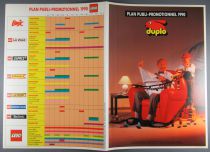 Duplo LEGO Plan Publi-Promotionnel 1990 & Bon Commande Professionnel