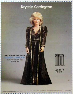 Dynasty - 18-inch Doll Krystle Jennings Carrington (Linda Evans) - World Doll 1985