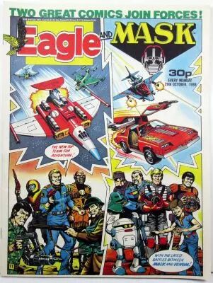 Eagle & MASK - Lot de 20 magazines de BD hebdomadaires - Fleetway Publications UK 1988-1989