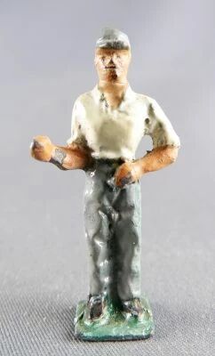 Ech O 0 Z�ro 1/43 Figurine Plomb 40mm Ouvrier avec Casquette
