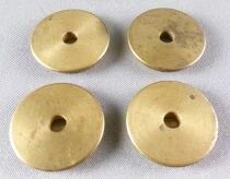 Echelle O 0 4 Roues Pleines en Laiton Diam&egrave;tre 25,35mm Neuves