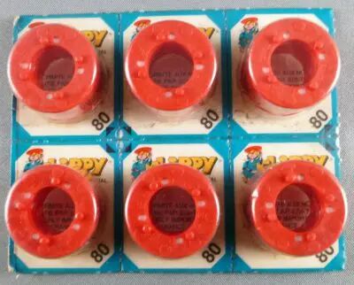 Edison Giocattoli 6 x 80 Amorces Flippy soit 6 Plaquettes de 5 x 8 + 8 coups Neuf Blister