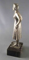 Edith Piaf - Statue en métal injecté 16cm - Daviland France 1978