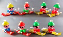 Educalux Ref #4279 - Minitou - Skiers with Tremplin Set - Mint in Box