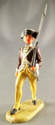 Elastolin - A.W.I. - American Washington Regiment - Marching Rifle on Shoulder (ref 9133)