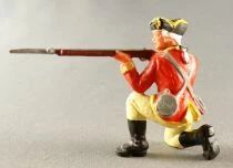 Elastolin - A.W.I. - British Grenadier 10th Regiment - Firing Rifle Kneeling (ref 9144 2)
