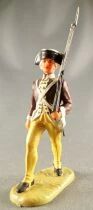 Elastolin - Guerre d\'Ind&eacute;pendance - Am&eacute;ricain R&eacute;giment Washington - D&eacute;filant Fusil Epaule (r&eacute;f 9133)