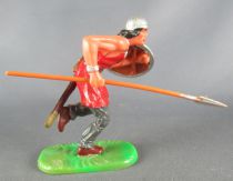 Elastolin - Middle age - Footed running with spear & shield (red) (ref 8830) 2