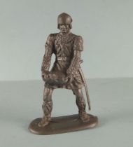 Elastolin - Middle age - Footed trooper catapulte servant (ref  8836) Soft plastic