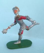Elastolin - Middle age - Footed Trooper running with mace soft plastic (ref 8941)