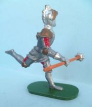 Elastolin - Middle age - Footed Trooper running with mace soft plastic (ref 8941)