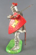 Elastolin - Moyen-âge - Piéton Chevalier en armure combattant épée (réf 8804)