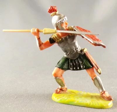 Elastolin Roman Officer on Horseback with Lance