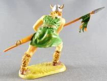 Elastolin - Viking - A l\'Assaut avec Lance (Vert) (R&eacute;f 8501)