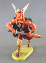 Elastolin - Vikings - Chief with Sword & Fur Cap (red) (ref 8500)