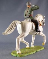Elastolin - WW2 - Allemands - Cavalier Officier Saluant (Réf 10105)