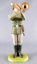 Elastolin - WW2 - Allemands - Fanfare Trombone à Coulisse (Réf 10 250)