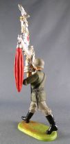 Elastolin - WW2 - Germans - Marching Standart Bearer (Ref 10 16X)
