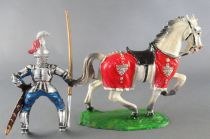 Elastolin - XV / XVIII siècle - Garde Suisse Cavalier lance (réf  8965)