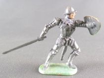 Elastolin 40mm - XV / XVIII Century - Ritter Footed Defending with Sword Down (ref  8940 4)