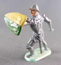 Elastolin 40mm - XV / XVIII Century - Ritter Footed Defending with Sword Down (ref  8940 4)