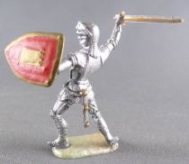 Elastolin 40mm - XV / XVIII Century - Ritter Footed Defending with Sword on Back (ref  8931 4)
