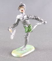 Elastolin 40mm - XV / XVIII Century - Ritters Footed Running with Axe (ref 8933 4)